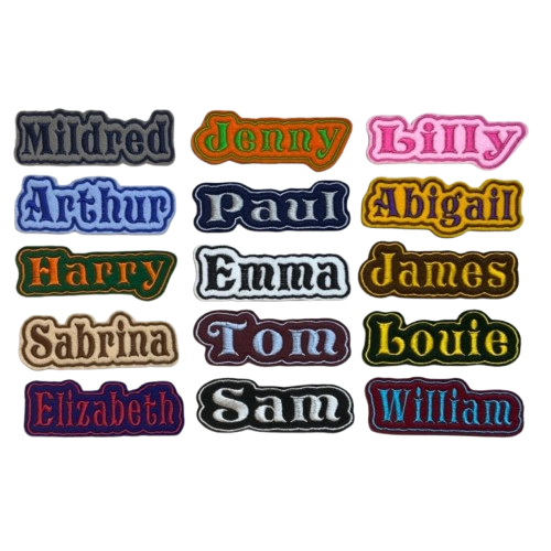 Patch Style Names Custom Patches - Stitch Graphic